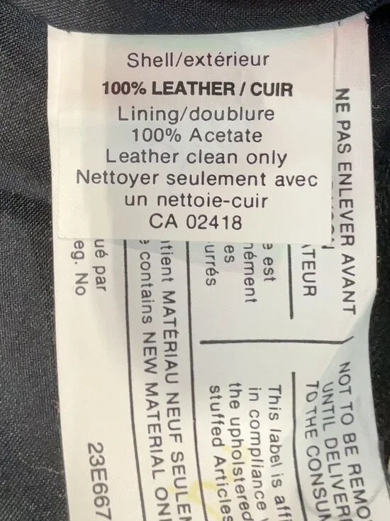 💋CHIC & STYLISH!💋100% Genuine Leather High Waist Slit Hem Flare Pants in Black - Picture 15 of 16